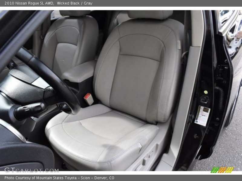 Wicked Black / Gray 2010 Nissan Rogue SL AWD