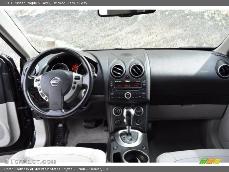 Wicked Black / Gray 2010 Nissan Rogue SL AWD