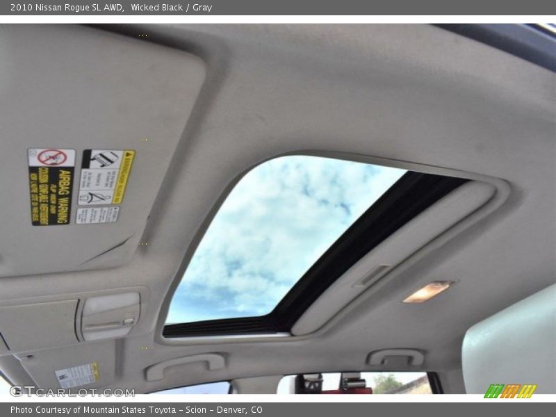 Wicked Black / Gray 2010 Nissan Rogue SL AWD