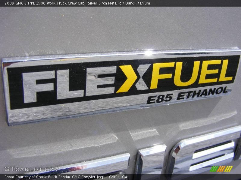 Silver Birch Metallic / Dark Titanium 2009 GMC Sierra 1500 Work Truck Crew Cab