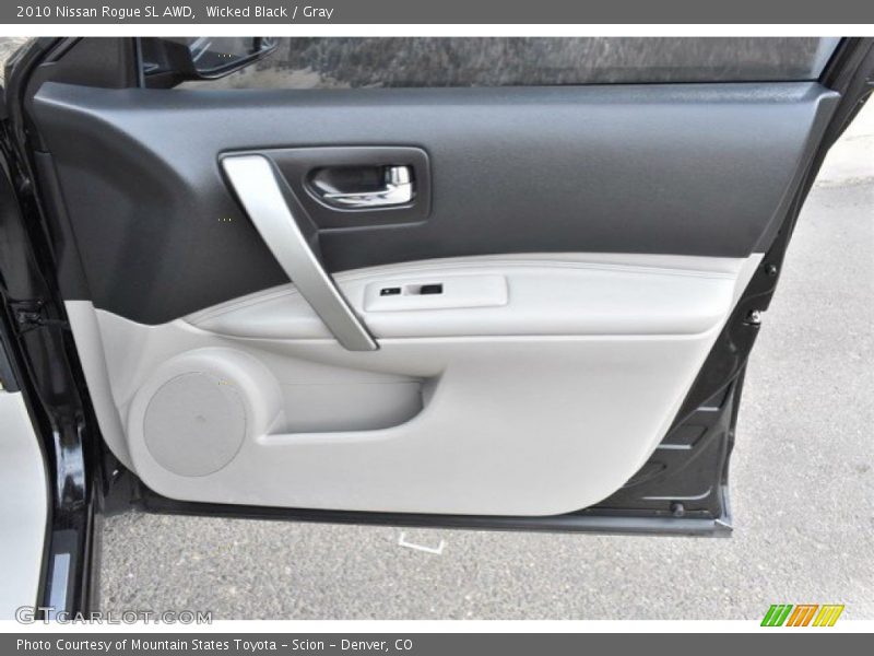 Wicked Black / Gray 2010 Nissan Rogue SL AWD