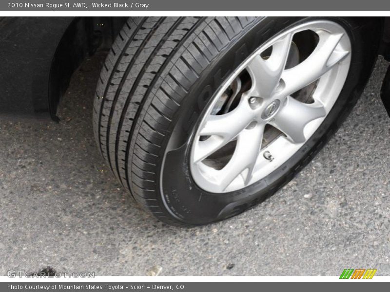 Wicked Black / Gray 2010 Nissan Rogue SL AWD