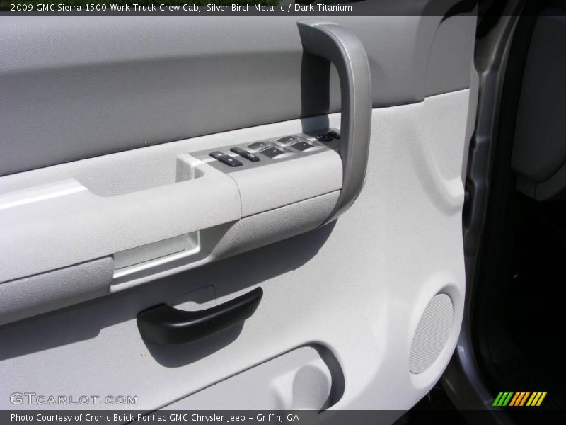 Silver Birch Metallic / Dark Titanium 2009 GMC Sierra 1500 Work Truck Crew Cab
