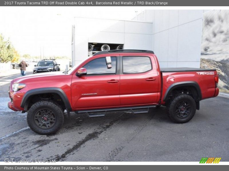 Barcelona Red Metallic / TRD Black/Orange 2017 Toyota Tacoma TRD Off Road Double Cab 4x4
