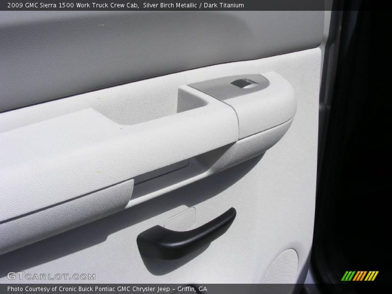 Silver Birch Metallic / Dark Titanium 2009 GMC Sierra 1500 Work Truck Crew Cab