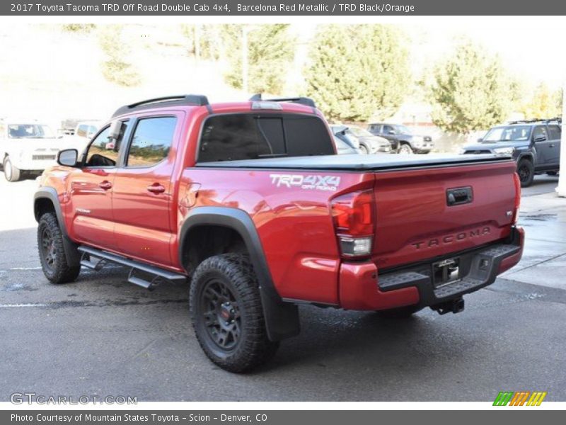 Barcelona Red Metallic / TRD Black/Orange 2017 Toyota Tacoma TRD Off Road Double Cab 4x4