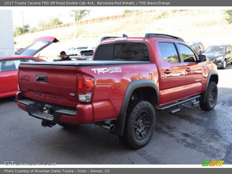 Barcelona Red Metallic / TRD Black/Orange 2017 Toyota Tacoma TRD Off Road Double Cab 4x4