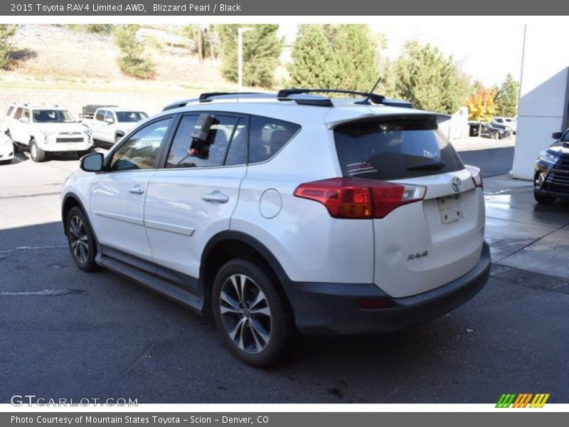 Blizzard Pearl / Black 2015 Toyota RAV4 Limited AWD