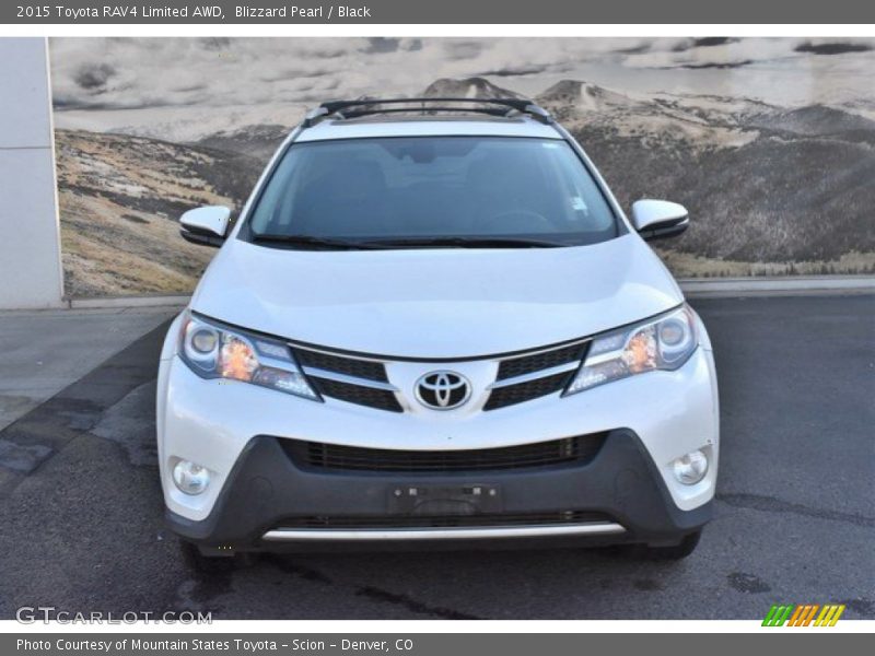 Blizzard Pearl / Black 2015 Toyota RAV4 Limited AWD