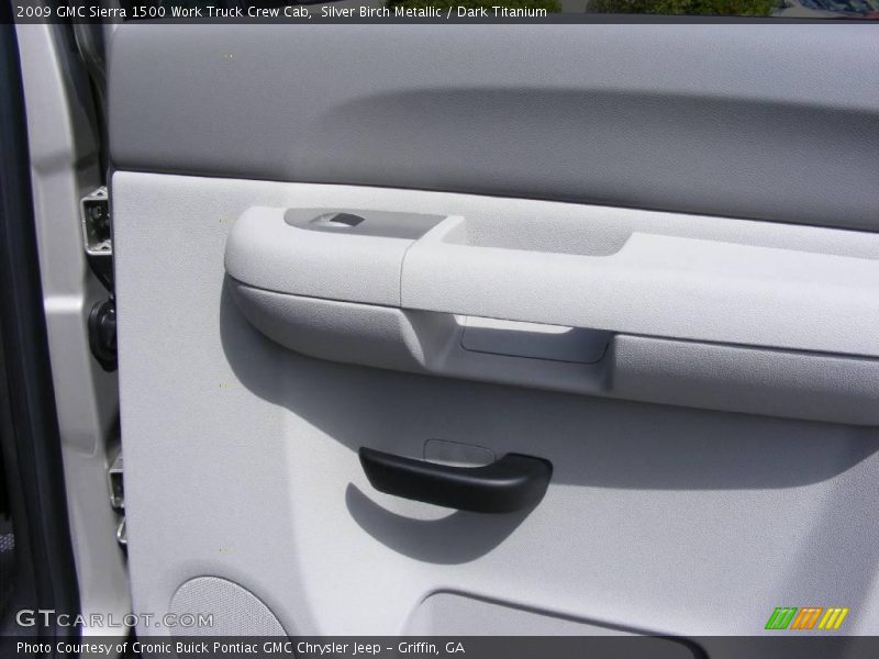 Silver Birch Metallic / Dark Titanium 2009 GMC Sierra 1500 Work Truck Crew Cab