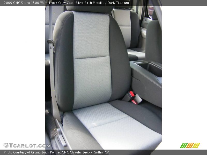 Silver Birch Metallic / Dark Titanium 2009 GMC Sierra 1500 Work Truck Crew Cab