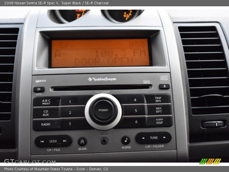 Super Black / SE-R Charcoal 2008 Nissan Sentra SE-R Spec V