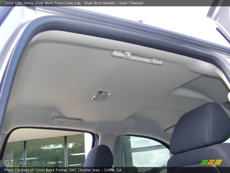 Silver Birch Metallic / Dark Titanium 2009 GMC Sierra 1500 Work Truck Crew Cab