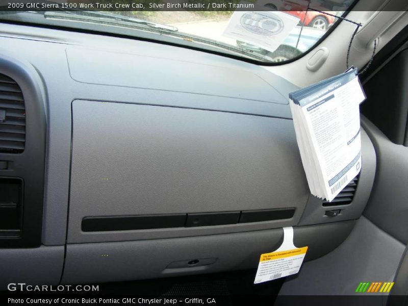Silver Birch Metallic / Dark Titanium 2009 GMC Sierra 1500 Work Truck Crew Cab