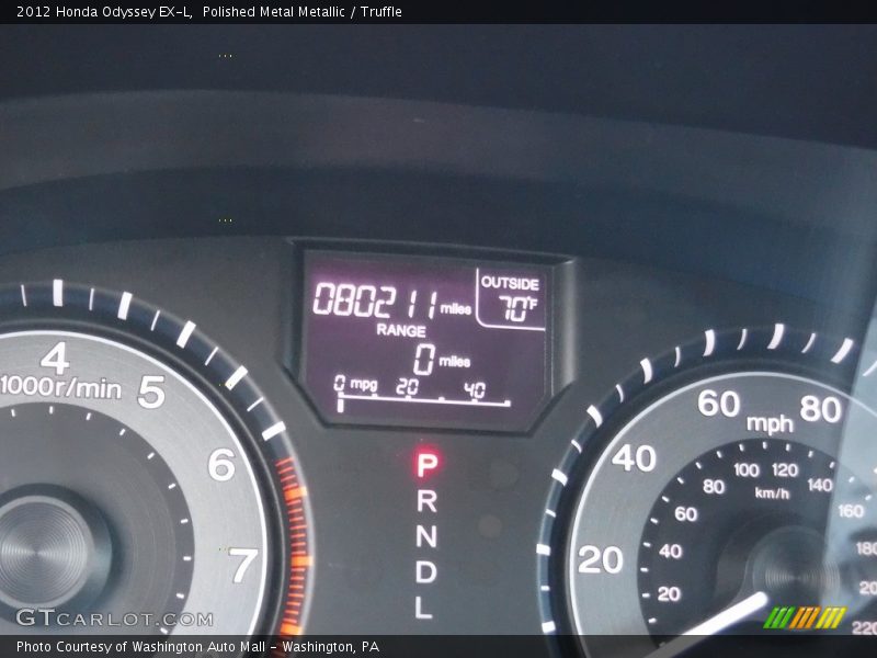 Polished Metal Metallic / Truffle 2012 Honda Odyssey EX-L