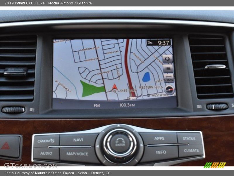 Navigation of 2019 QX80 Luxe