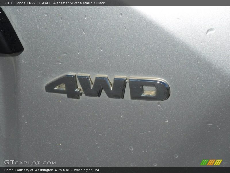 Alabaster Silver Metallic / Black 2010 Honda CR-V LX AWD