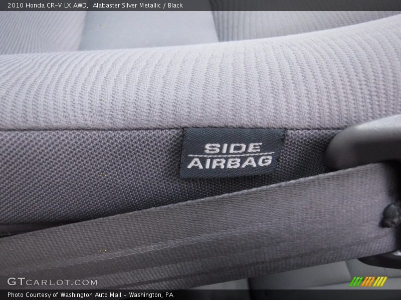 Alabaster Silver Metallic / Black 2010 Honda CR-V LX AWD