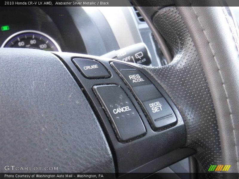 Alabaster Silver Metallic / Black 2010 Honda CR-V LX AWD