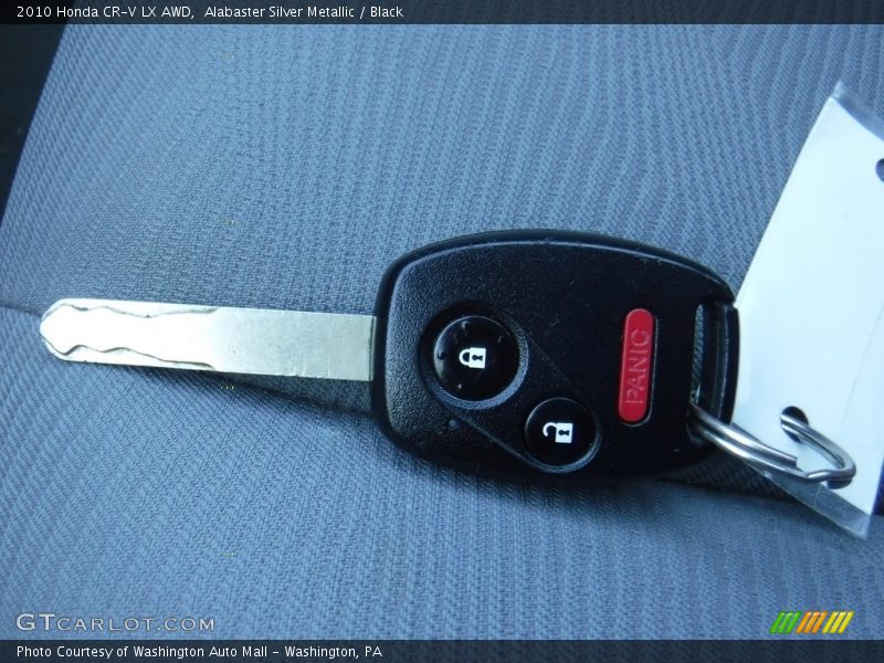 Alabaster Silver Metallic / Black 2010 Honda CR-V LX AWD