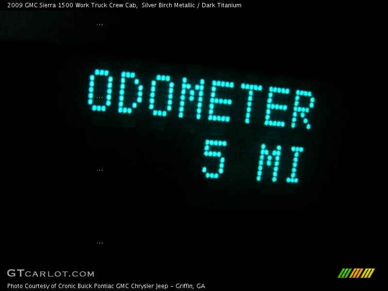 Silver Birch Metallic / Dark Titanium 2009 GMC Sierra 1500 Work Truck Crew Cab