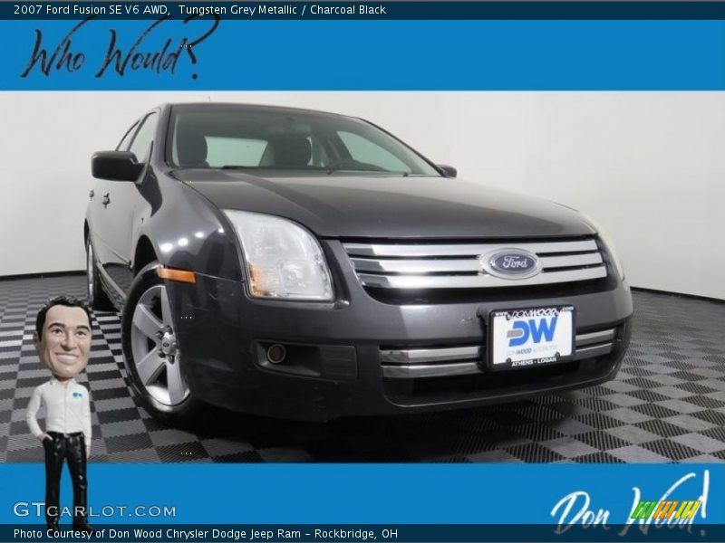 Tungsten Grey Metallic / Charcoal Black 2007 Ford Fusion SE V6 AWD