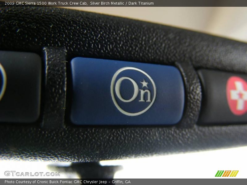 Silver Birch Metallic / Dark Titanium 2009 GMC Sierra 1500 Work Truck Crew Cab