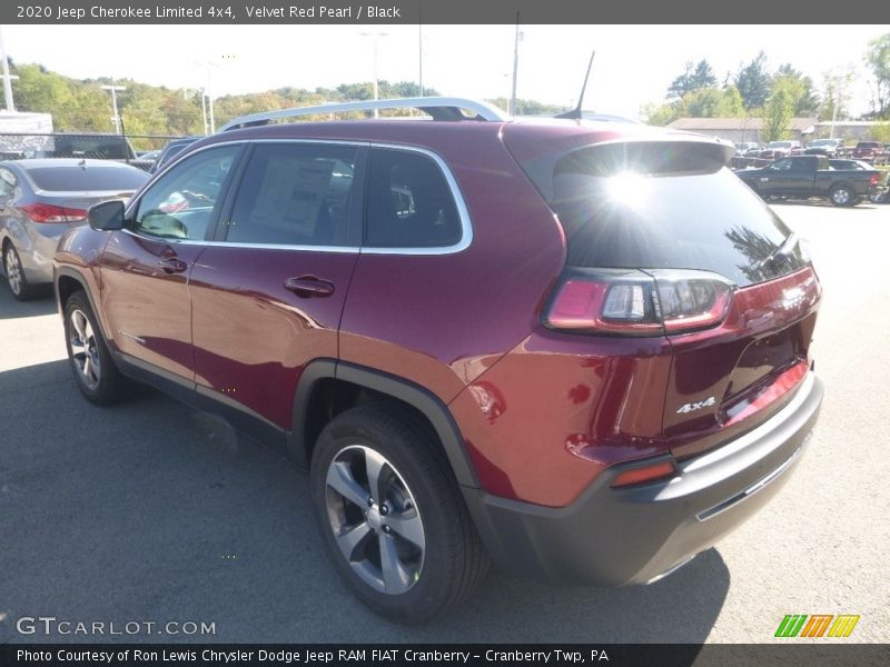 Velvet Red Pearl / Black 2020 Jeep Cherokee Limited 4x4