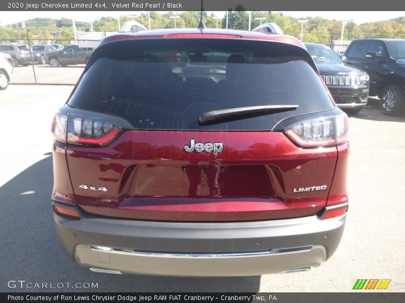 Velvet Red Pearl / Black 2020 Jeep Cherokee Limited 4x4