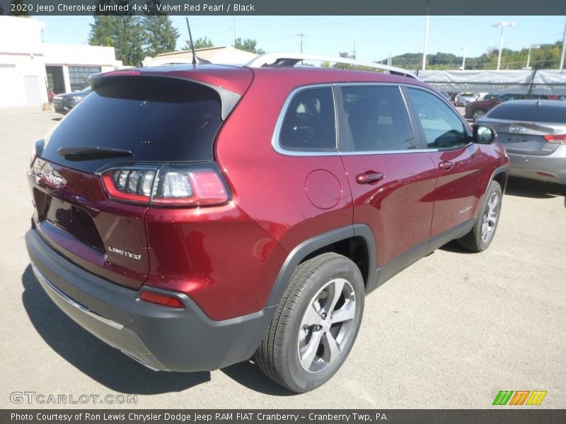 Velvet Red Pearl / Black 2020 Jeep Cherokee Limited 4x4