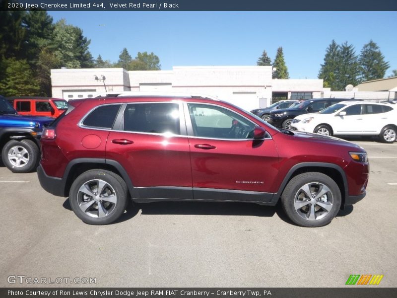Velvet Red Pearl / Black 2020 Jeep Cherokee Limited 4x4