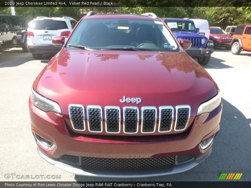 Velvet Red Pearl / Black 2020 Jeep Cherokee Limited 4x4