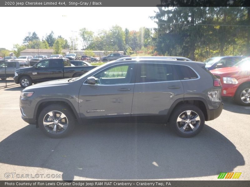 Sting-Gray / Black 2020 Jeep Cherokee Limited 4x4