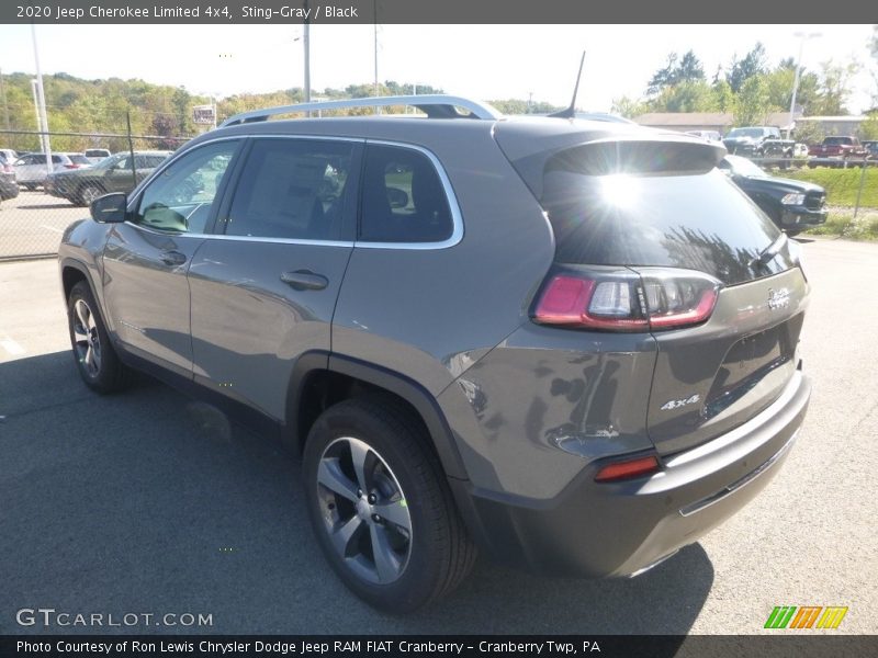 Sting-Gray / Black 2020 Jeep Cherokee Limited 4x4