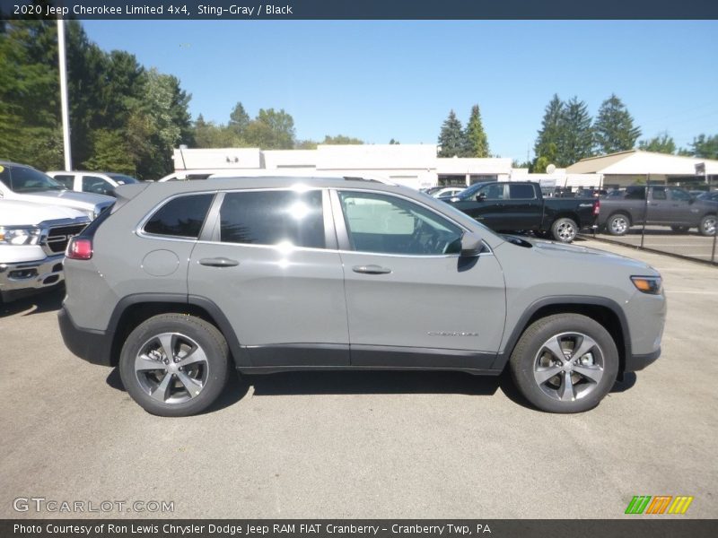 Sting-Gray / Black 2020 Jeep Cherokee Limited 4x4