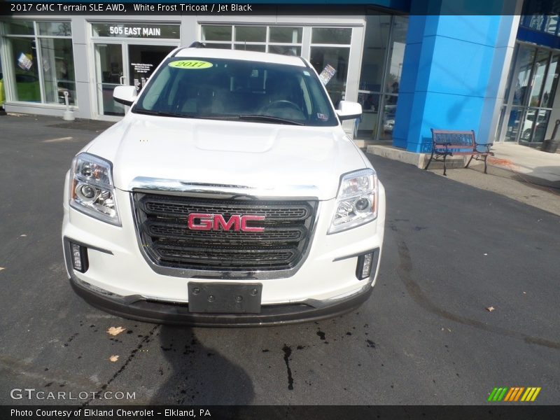 White Frost Tricoat / Jet Black 2017 GMC Terrain SLE AWD