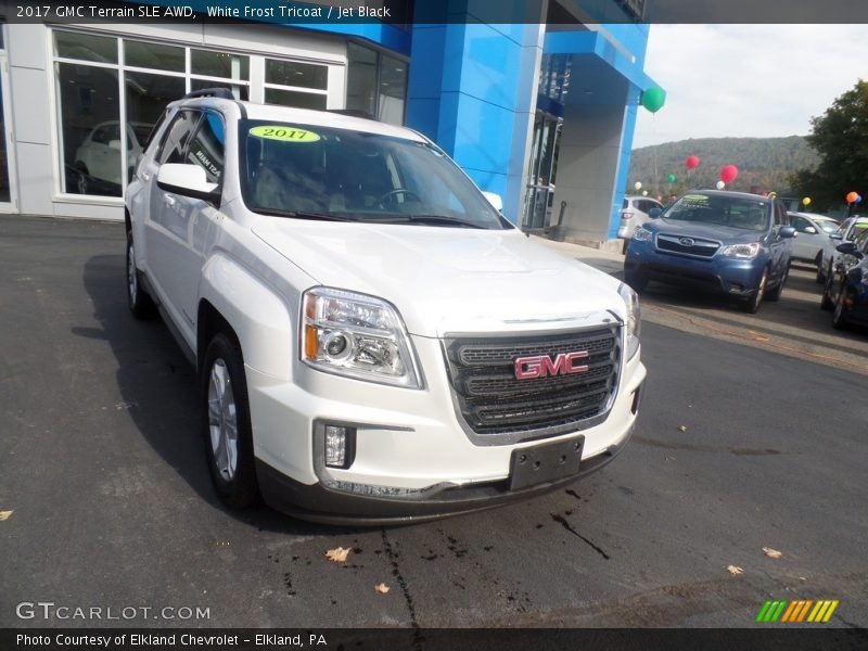 White Frost Tricoat / Jet Black 2017 GMC Terrain SLE AWD