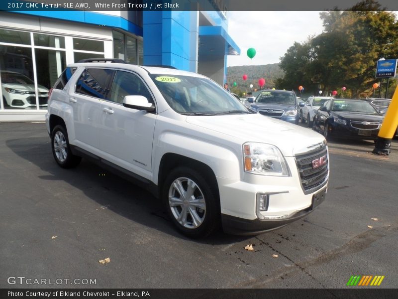 White Frost Tricoat / Jet Black 2017 GMC Terrain SLE AWD