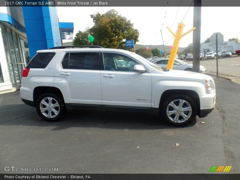 White Frost Tricoat / Jet Black 2017 GMC Terrain SLE AWD