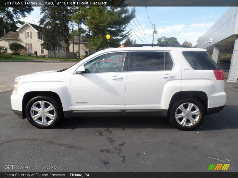 White Frost Tricoat / Jet Black 2017 GMC Terrain SLE AWD