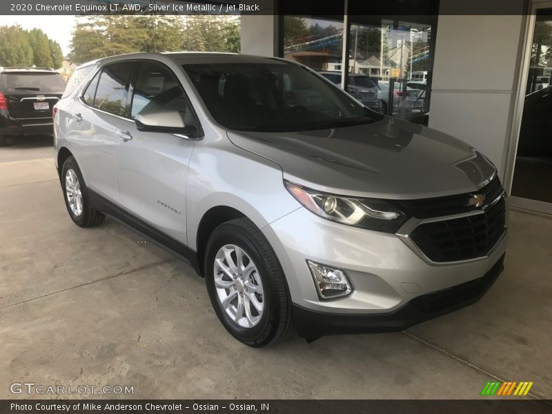 Silver Ice Metallic / Jet Black 2020 Chevrolet Equinox LT AWD