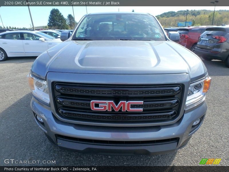 Satin Steel Metallic / Jet Black 2020 GMC Canyon SLE Crew Cab 4WD