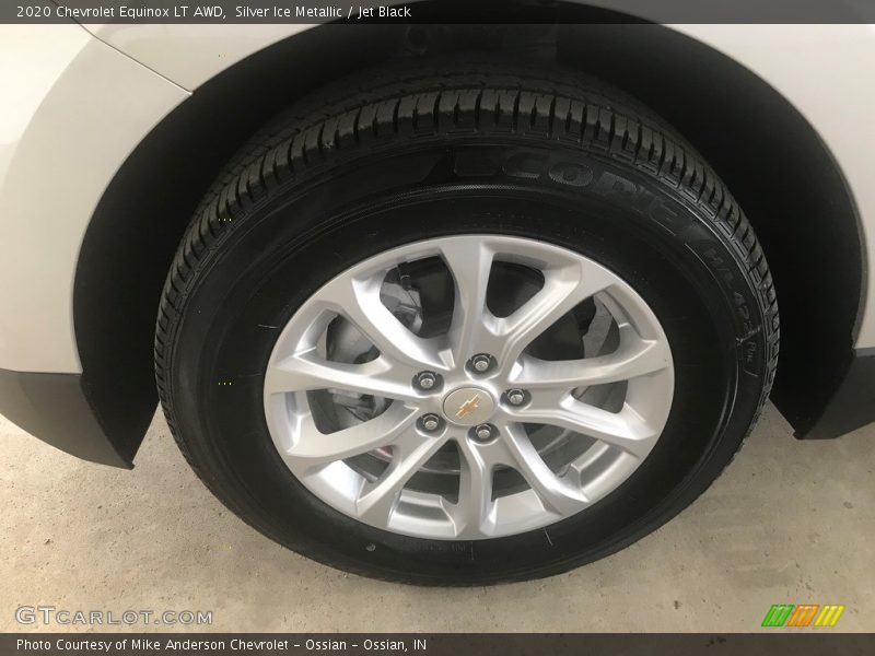 Silver Ice Metallic / Jet Black 2020 Chevrolet Equinox LT AWD