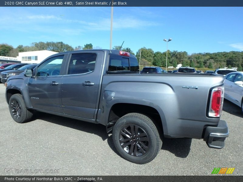 Satin Steel Metallic / Jet Black 2020 GMC Canyon SLE Crew Cab 4WD