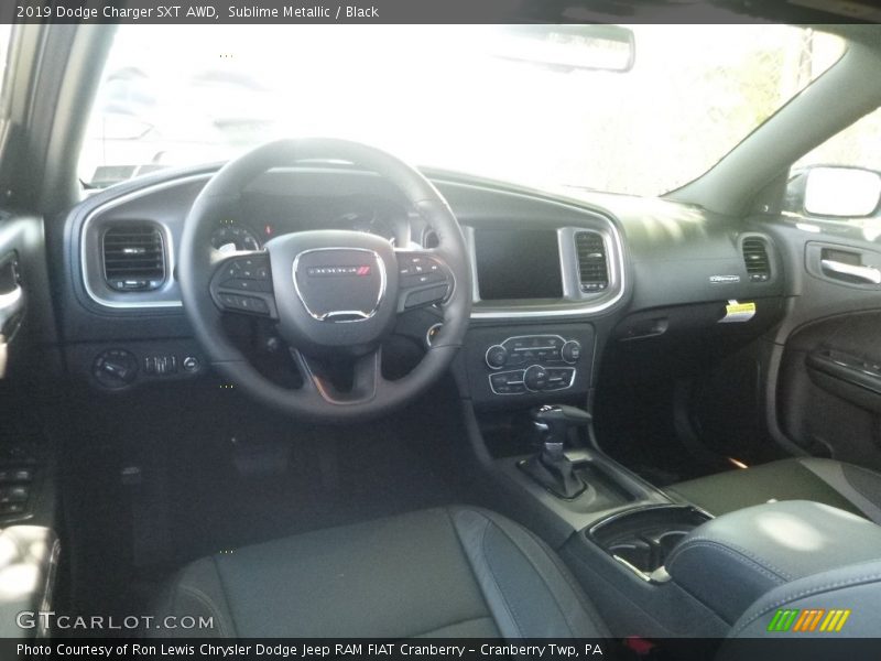 Sublime Metallic / Black 2019 Dodge Charger SXT AWD