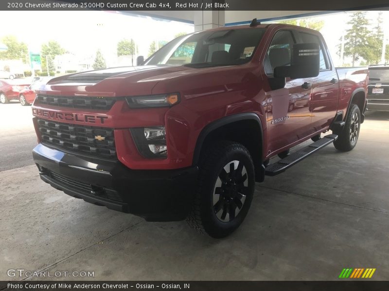 Red Hot / Jet Black 2020 Chevrolet Silverado 2500HD Custom Crew Cab 4x4