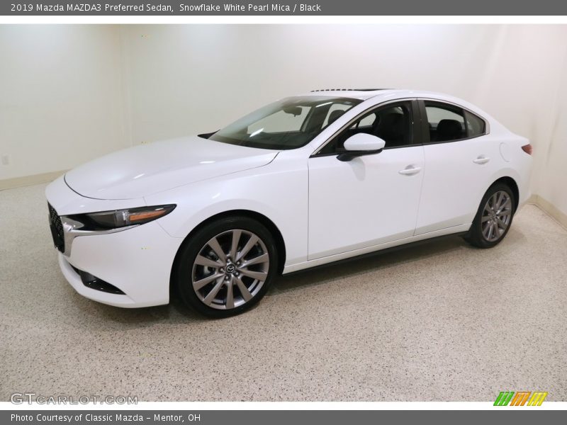 Snowflake White Pearl Mica / Black 2019 Mazda MAZDA3 Preferred Sedan