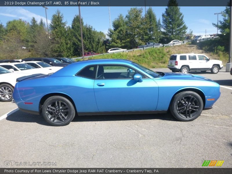 B5 Blue Pearl / Black 2019 Dodge Challenger SXT AWD