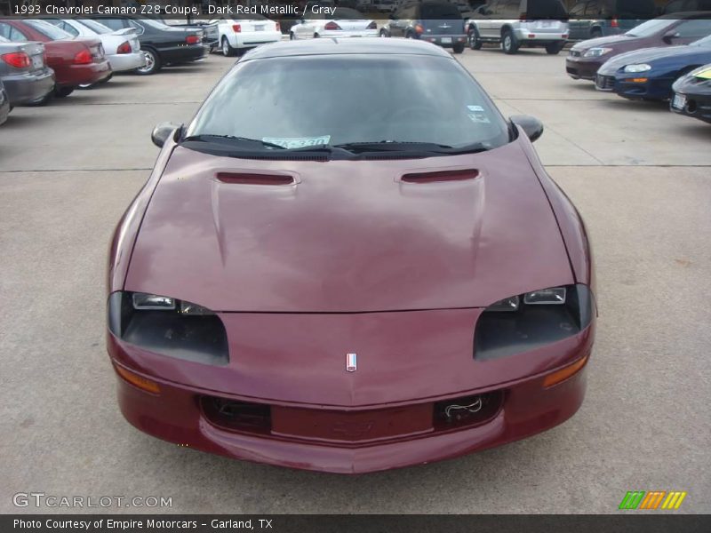 Dark Red Metallic / Gray 1993 Chevrolet Camaro Z28 Coupe