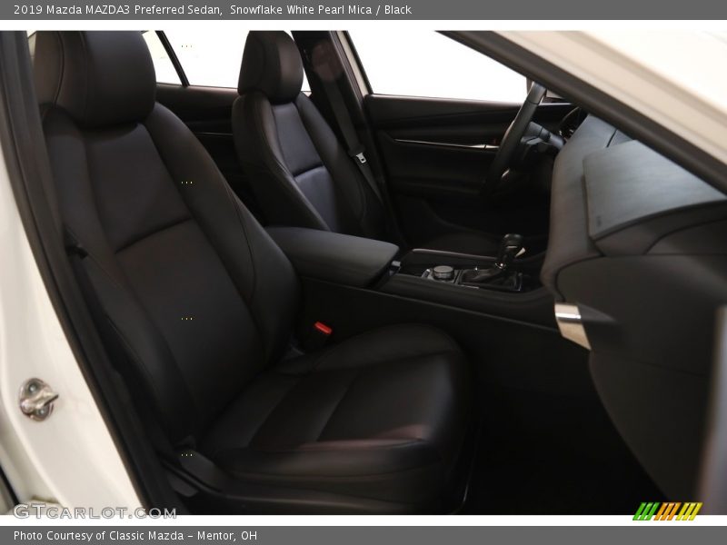 Snowflake White Pearl Mica / Black 2019 Mazda MAZDA3 Preferred Sedan